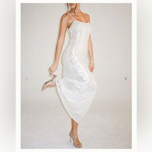 Rumored Vintage Sparkly Slip Maxi Dress